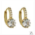 Brinco Argola Click Zircônia e Micro Zircônia Brinco Argola Click Zircônia e Micro Zircônia