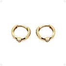 Brinco Argola Clip Italiano Segundo Furo Cuff Earband Piercing Ouro 18K - 23898