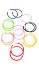 Brinco Argola Colorido Kit 8 Pares em Silicone