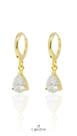 Brinco Argola com Gota - Cod 951 Banhado a ouro 18k