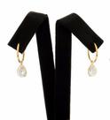Brinco Argola Com Gota Ouro 18k Adulto Infantil