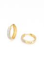 Brinco Argola com Zircônias Ouro 18k - 2.75