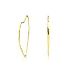Brinco Argola Coração 3,5 cm em Ouro 18K