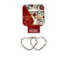 Brinco Argola Coração Aço Inox 316l Dourado Tam P