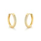 Brinco Argola de Ouro e Moissanites