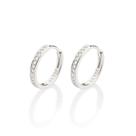 Brinco argola de prata 925 BRANCO 820172 Rommanel