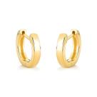 Brinco argola de Prata 925 com banho em ouro amarelo 18k