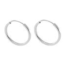 Brinco Argola de Prata 925 Fio Quadrado 17mm