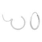Brinco Argola De Prata 925 Pequena 8mm