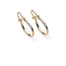 Brinco Argola Detalhe Em Rhodium Fol/ Ouro Rommanel 520003