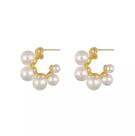 Brinco Argola Dourado Bolinha Pérola Brinco Argola Dourado Bolinha Pérola