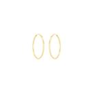 Brinco Argola em Ouro 18K Fio Quadrado 27MM - AU12478