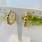 Brinco Argola Esferas - Folheado a Ouro 18K Brinco Argola Esferas - Folheado a Ouro 18K
