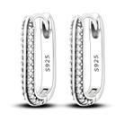 Brinco Argola Feminino Prata Esterlina 925 Links Zircônias