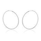 Brinco Argola Fio Quadrado Prata 925 54mm