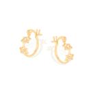 Brinco argola folheado a ouro BRANCO 522369 Rommanel