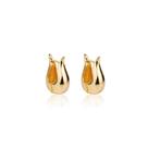 Brinco Argola Gota Click - Banhado em ouro 18k