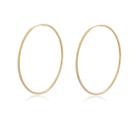 Brinco Argola Grande Encaixe Semi Joia Banhado Ouro 18k Brinco Argola Grande Encaixe Semi Joia Banhado Ouro 18k
