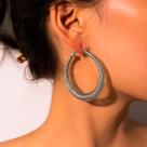 Brinco Argola Grande Mola Festa Feminino Delicado Dourad -