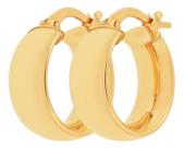 Brinco Argola grossa e pequena ouro 18k 19mm