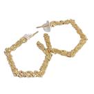Brinco Argola Hexágono Folheado A Ouro 18K Antialérgico - BSPRI31 Brinco Argola Hexágono Folheado A Ouro 18K Antialérgico - BSPRI31