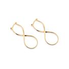 Brinco Argola Infinito Banhado a Ouro 18k Lilian Brinco Argola Infinito Banhado a Ouro 18k Lilian