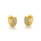 Brinco Argola Larga Banhada a Ouro 18k