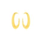 Brinco Argola Larga Oca Banhado a Ouro 18k