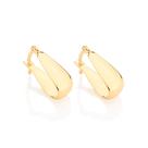 BRINCO ARGOLA LISA FORMATO "U" .MED 1,7 CM - Brinco feminino folheado a ouro 18k joia antialérgica presente feminino para mãe, mulher e esposa