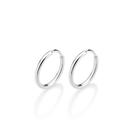 Brinco Argola Lisa Prata Maciça 925 Rommanel 820292 Brinco Argola Lisa Prata Maciça 925 Rommanel 820292