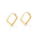 Brinco argola losango folheado a ouro 526707 Rommanel