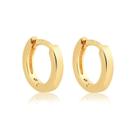 Brinco Argola Média Radhau Folheado A Ouro 18k Brinco Argola Média Radhau Folheado A Ouro 18k