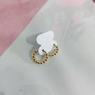 Brinco Argola Mini Esferas - Folheado a Ouro 18k Brinco Argola Mini Esferas - Folheado a Ouro 18k