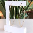 Brinco Argola Oval Dourado
