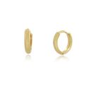 Brinco Argola Patricia M Banhado A Ouro 18k Brinco Argola Patricia M Banhado A Ouro 18k