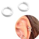 Brinco Argola Prata lisa serve para tragus helix antihelix original prata 925 com garantia