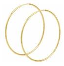 Brinco Argola Redonda Grande 5cm Ouro 18k 750