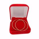 Brinco Argola Redondo Grande Fino Ouro 18k-750 + Frete