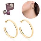 Brinco Argola Rommanel Grande Lisa Ouro 18k Antialérgico 522901