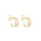 Brinco argola vintage p hellen folheada a ouro 18k
