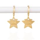 Brinco argolinha 2 estrelas (luz/amor) Brinco argolinha 2 estrelas (luz/amor)