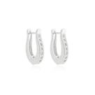 Brinco Argolinha Em Prata 19mm Com Zircônia