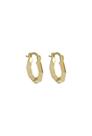 Brinco Argolinha Hexagonal Banhado em Ouro 18K