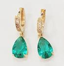Brinco argolinha zirconia colorido banhado a ouro 18k Brinco argolinha zirconia colorido banhado a ouro 18k