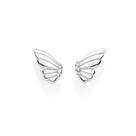 Brinco asas de borboleta de prata maciça 925 820295 Rommane Cor:Prata
