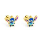 Brinco Baby Ursinho Folheado a Ouro para Bebês e Crianças