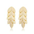 Brinco Banhado A Ouro 18K Folhas Grande Brinco Banhado A Ouro 18K Folhas Grande