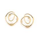 Brinco banhado a ouro com zircônias BRANCO 527512 Rommanel Cor:BRANCO
