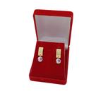 Brinco Banhado a Ouro de Chapa Com Zircônia Pendurada Bijou Art