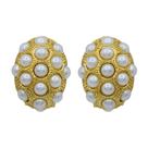 Brinco Banhado com mini Pérolas Semijoia Akasaki BC1740 Brinco Banhado com mini Pérolas Semijoia Akasaki BC1740